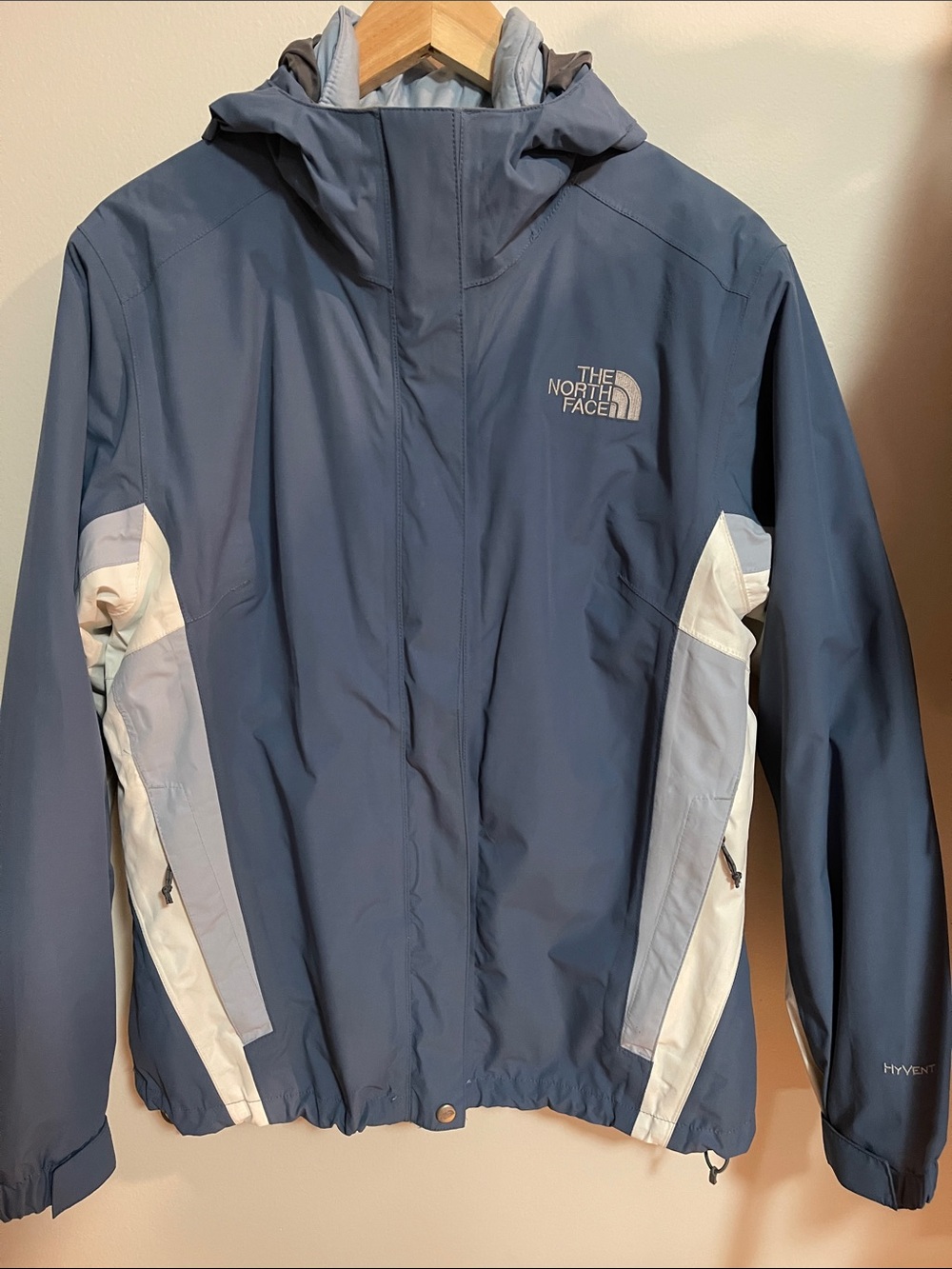The North Face Women's Slate Blue & White 2 in 1 Ski Jacket SZ L